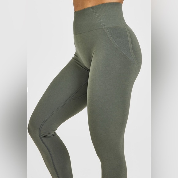 NWT ONER ACTIVE Effortless Seamless Leggings Khaki Size M - Picture 3 of 8